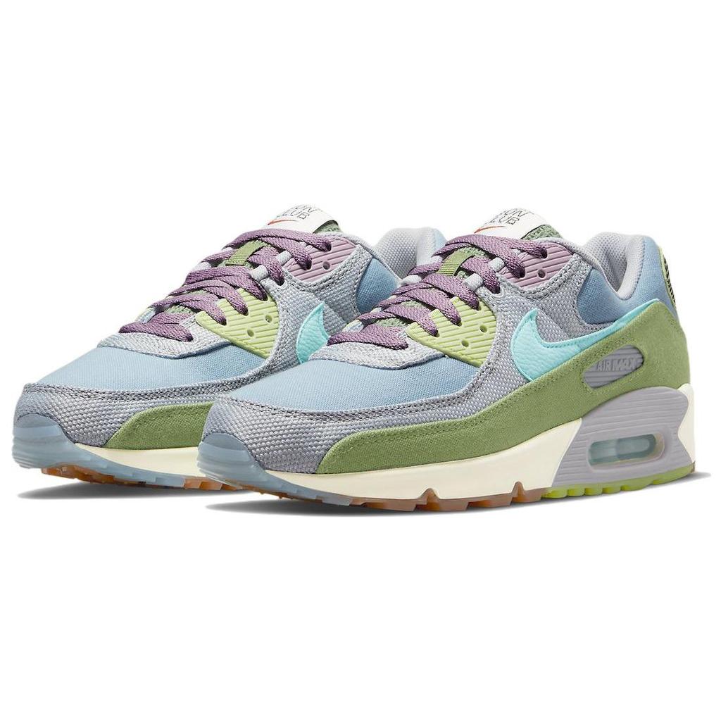 Nike Air Max 90 SE Sun Club - Worn Blue Treeline Men Sneakers Multi-Color Wolf-Grey Copa DM0036-400