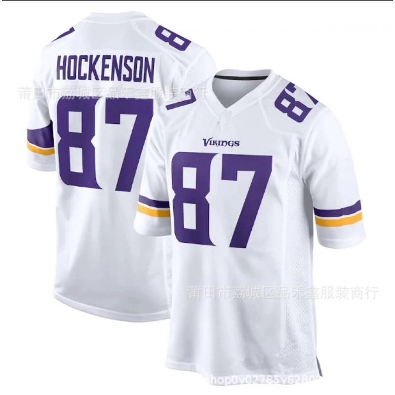 Maglia da Football NFL Minnesota Vikings da Uomo Joshua Dobbs 15 Cotone Abbigliamento per tifosi sportivi Abbigliamento casual per il Giorno della Partita