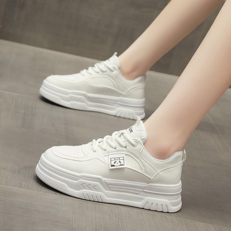 Fashion Simple Design Women Platform Sneakers Fashion Comfortable Lace-up Small White Shoes Student Board Shoes Non Slip Vulcanized Shoe