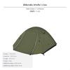 2 Person Lightweight Camping Tent, Waterproof Double Coating, Aluminum Poles, Hiking Outdoor Shelter