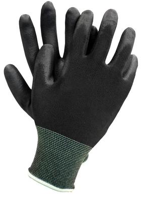 Polyester Gloves Coated With Polyurethane Rtepo 7, Pp-005 - 12 Pairs - Rek Rtepoc7