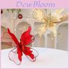 Christmas Butterfly Ornament Fabric Glitter Sequin Deco For Holiday Decor