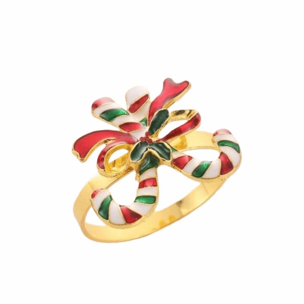 2 Stück Neue Metall Serviettenringe Weihnachtsbaum Goldfarben Serviettenhalter Elch Girlande Weihnachtsdeko Serviettenschnalle Familienfeier