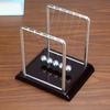 Portable Newtons Cradle Balance Metal Ball Science Physic Toy Fingertip Fidget Swinging Ball Toy for Desktop Anti-stress