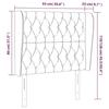 VidaXL Headboard with Ears Black 93x23x118-128 Cm Fabric3118276