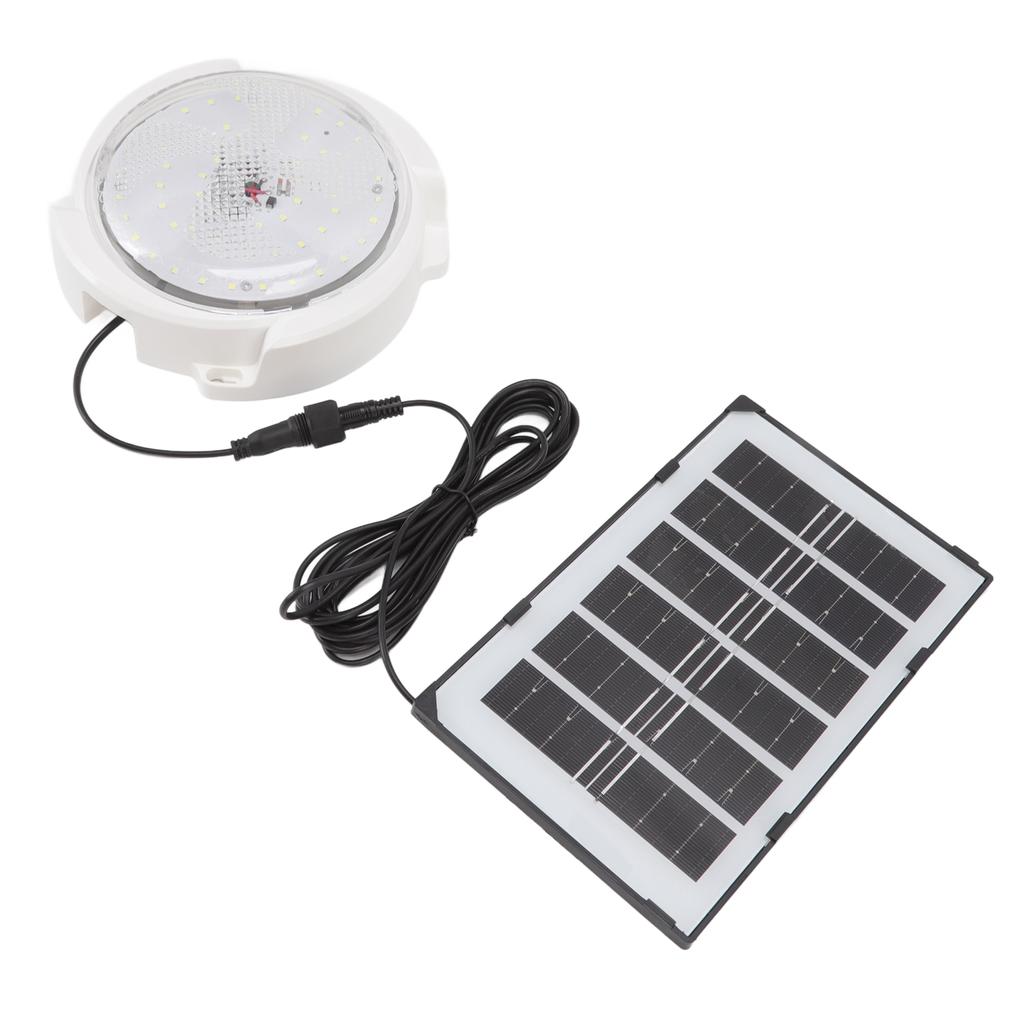 LED 65W Solar Ceiling Light 60 Lamp Beads with Solar Panels Light Control and Remote Control Ceiling Lamp for Balcony