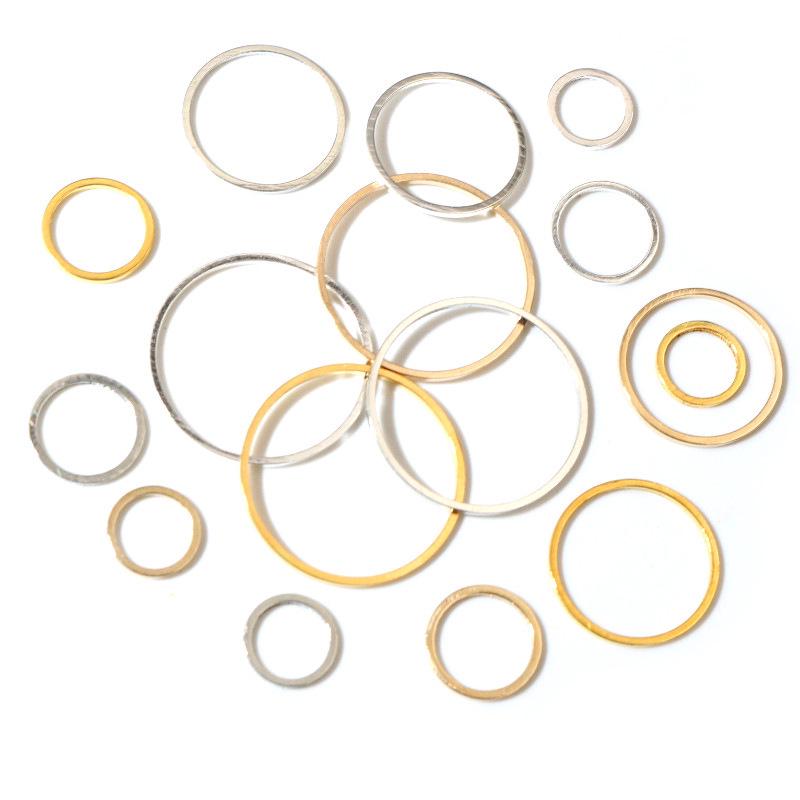 Copper Plated Earring Hoops: 20-50 Pieces (8-40mm, 60mm) Accessory Rings
