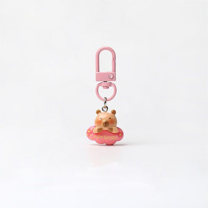 1-10pcs Capybara Keychains Bag Phone Pendant Kapibala Animal Hanging Pendants Men Women Cute Keyring Party Guest Jewelry Gift