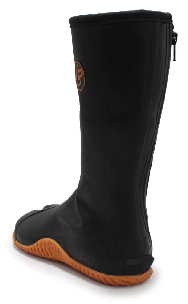 Rikioh Waterproof Tabi Socks with Rubber Tabi Socks with Size L Zipper, Crotch, Black, (GT-01)