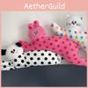 Cartoon Polka Dot Cat Plush Cushion Pillow For Bed Sofa Decor Gift For Teens