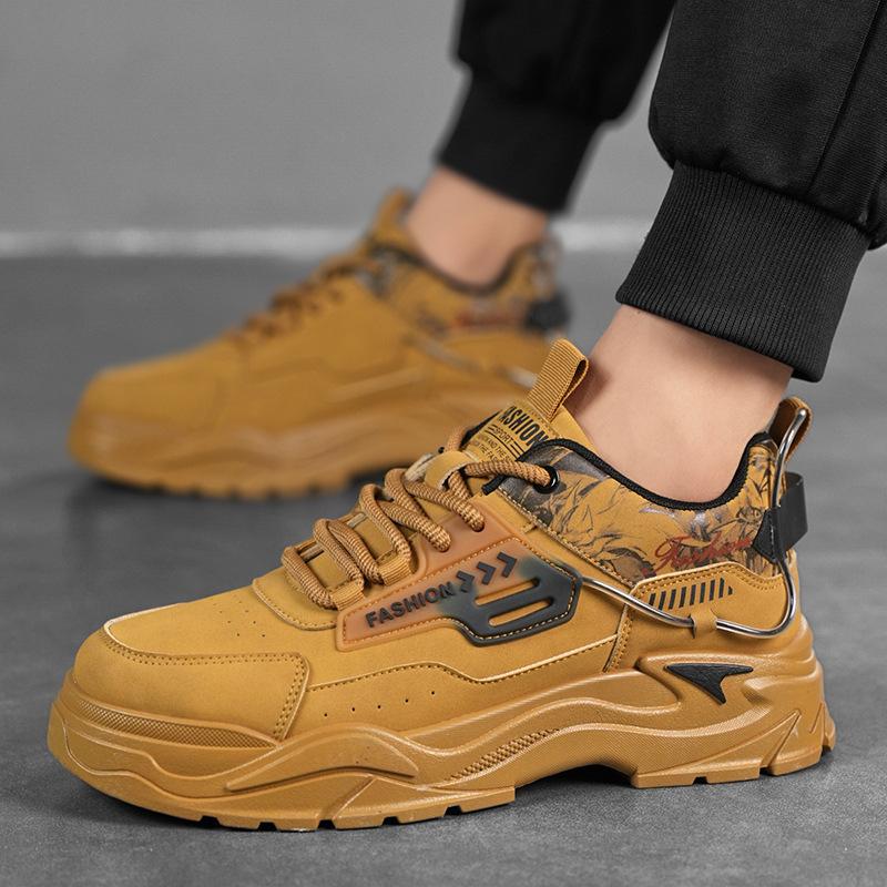 Men's Shoes Four Seasons New Casual Shoes Fashionable Men's Lace-up Sports Shoes Korean Version Personalized Student Tide Shoes