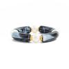 Elegant Resin Bead Elastic Bracelet Marbled Effect Design Comfortable Fit Women Accessory Stretchable Bracelet for Daily