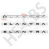 AAXZ1 New Style ABS ELANTRA Car Taigate Letter Logo 3D Sticker Rear Trunk Nameplate Body Decoration Badge Decal Emblem Accessories