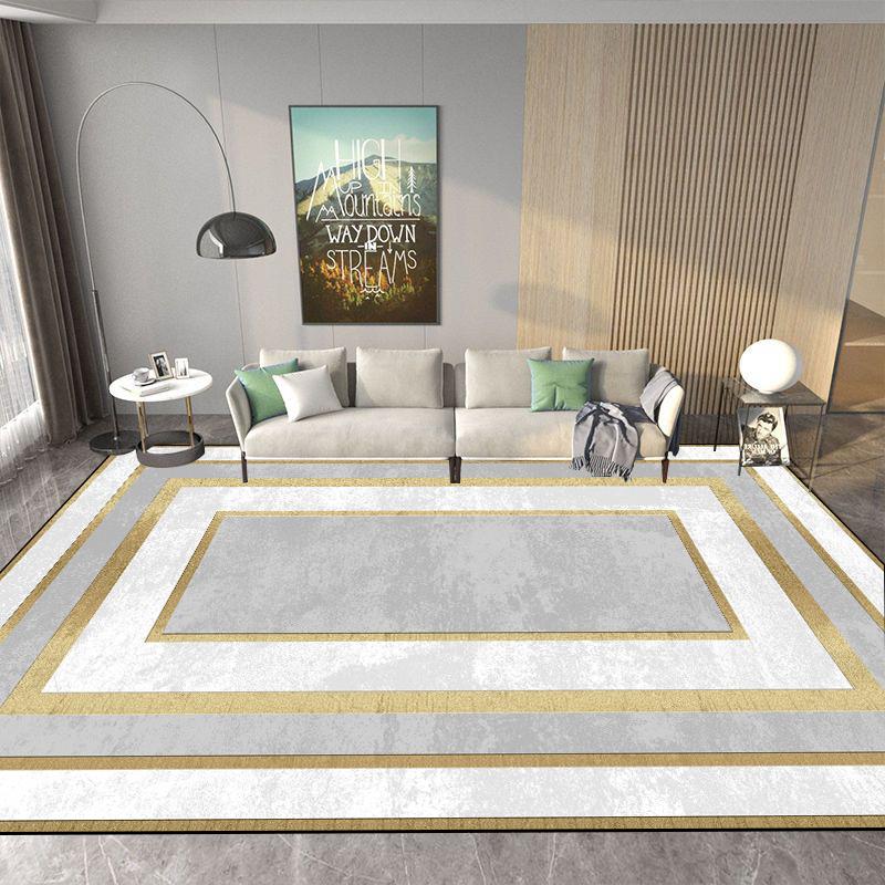 Modern Living Room Carpets Luxury Golden Decoration Carpet Hall Sofa Area Large Rug Bedroom Cloakroom Home Soft Mat Customizable