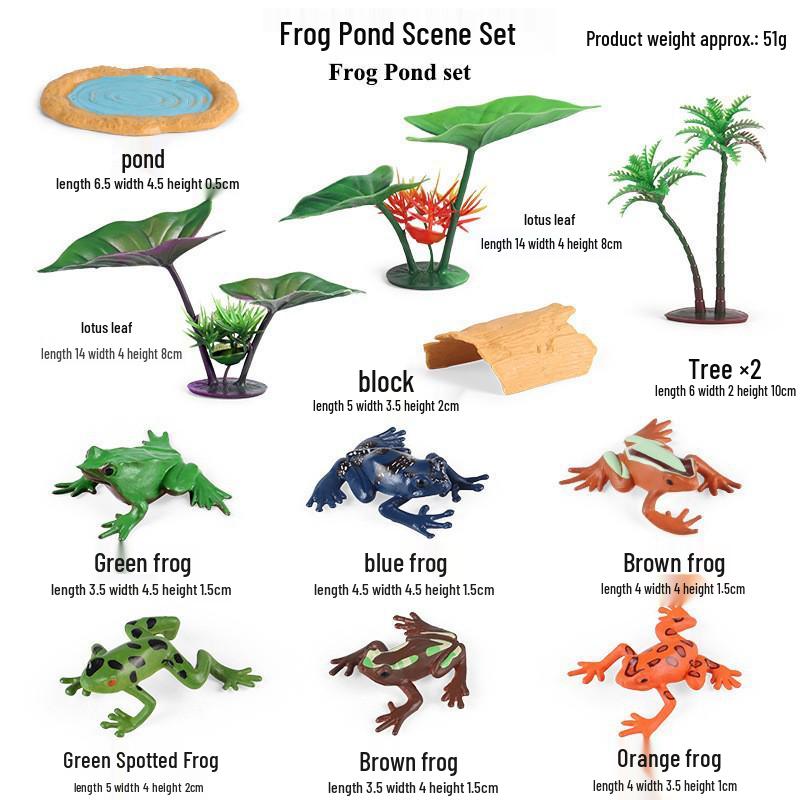 Animal & Dinosaur Farm Scene Toy Set with Insects