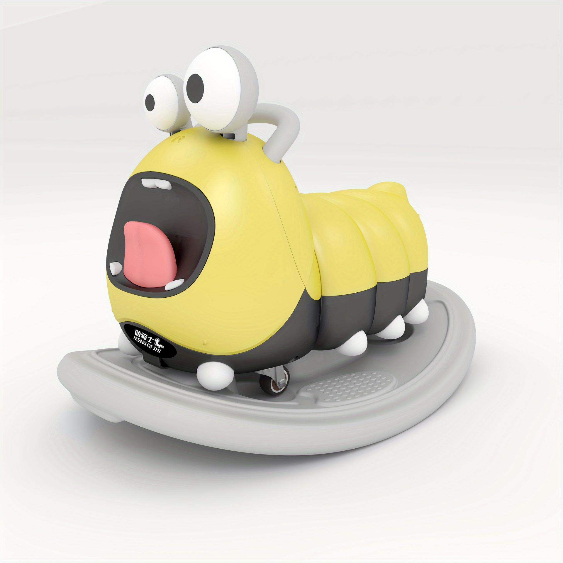 

Детский мультяшный самокат и машинка-качалка 2 в 1, Забавная новинка для мальчиков и девочек, Прочный усиленный материал, Милый дизайн CATERPILLAR