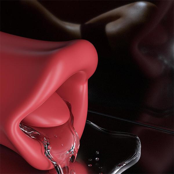 Mundlutschen, Zungenlecken, Klitoris-Massagegerät, simuliert echte Menschen, Zungenlecken, stimuliert Klitoris-Nippel-Sexspielzeug