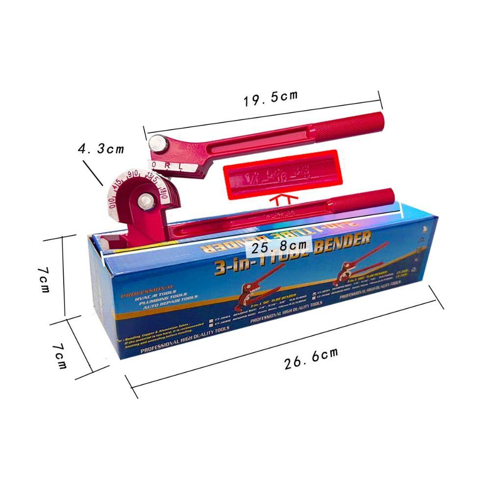 0-180 Degrees 3 in 1 Tubing Bender Adjustable Manual Pipe Bender Tube Bender Tool  Copper Pipe