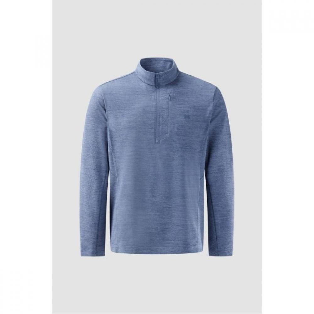 

Kolon SporTS Men S Melange Zip Up T ShirT jwTbS25141gbu Gracie blue/105