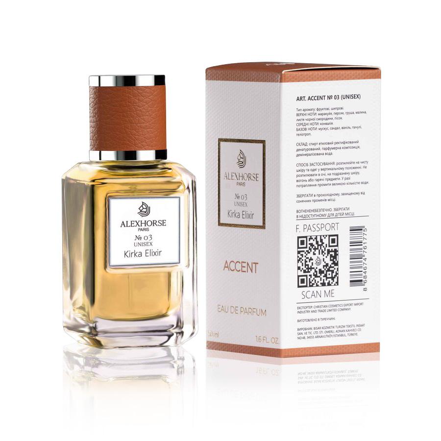 

Unisex Eau de Parfum Alex Horse Kirka Elixir ACCENT, 50 ml AA-003