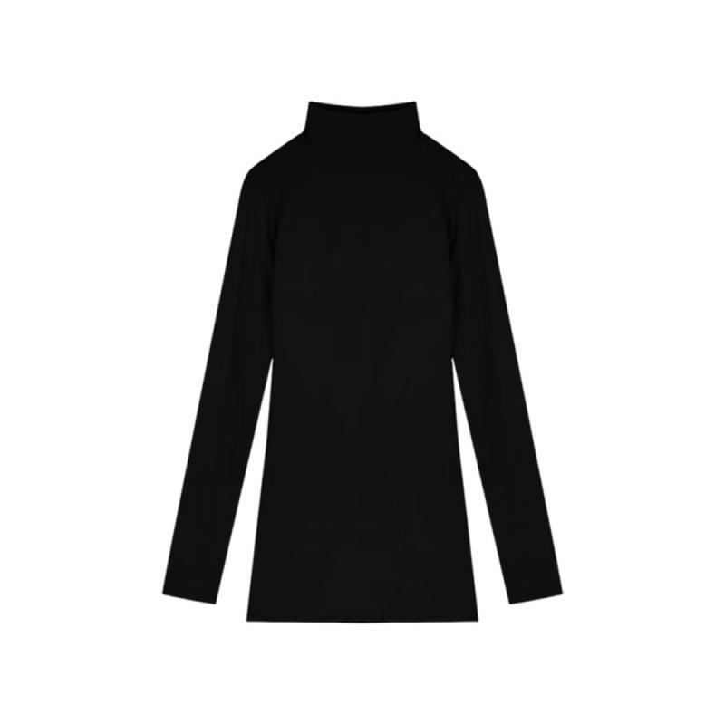 Women's Spring Goddess Style Long-Sleeved High-End Little Black Dress