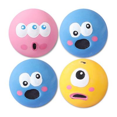Ding Dong Pet Pet Monsters Squeak Toy 4-piece Set, Mixed Colors, 1 Set