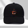Coffee Time Cup And Beans Print Polyester Trucker Hat Adjustable For Unisex And Women Casual Cap