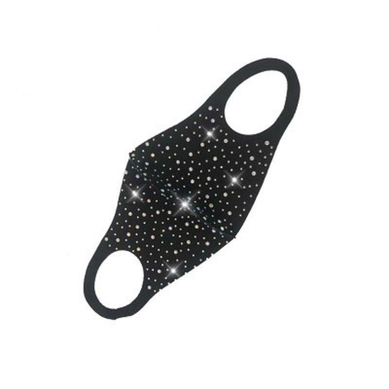 Fashion NEW Acrylic Diamond Decoration Mask Jewlery Woman Veil Shiny Rhinestone Night Club Mask Accessories