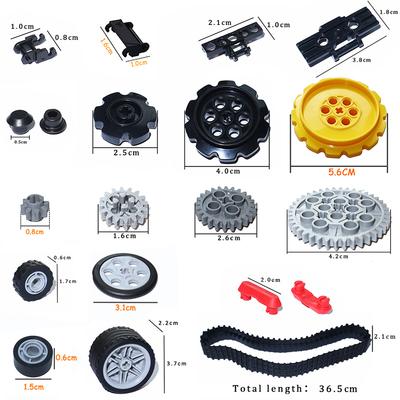 Kettenglied Tankgürtel Technische Teile Kettenräder LKW Auto Zahnradsatz Bausteine MOC Großpackung Ziegelsteine Spielzeug 3711 88323 57520 24375