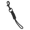Hand Woven Diving Lanyard Anti Lost Strap Underwater   Rope with Stainless Steel Clip