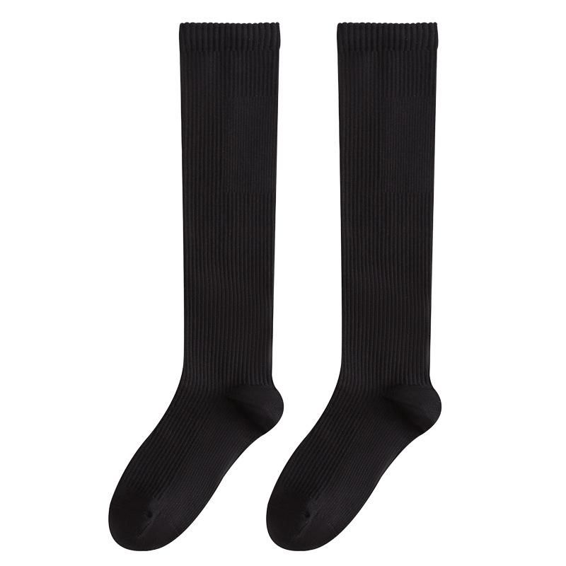 Female Autumn High Waist Lean Legs Breathable Pressure Calf Pile Socks