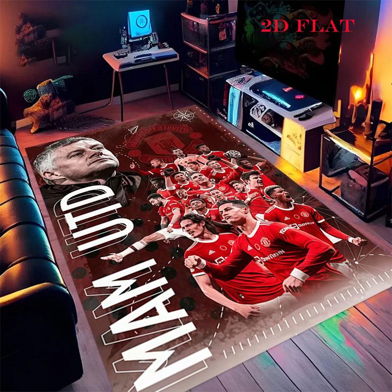 Bold MUFC Legacy Carpet Rug for Living Room Bedroom Home Sofa Decoration,Kids play Nonslip Floor Mat