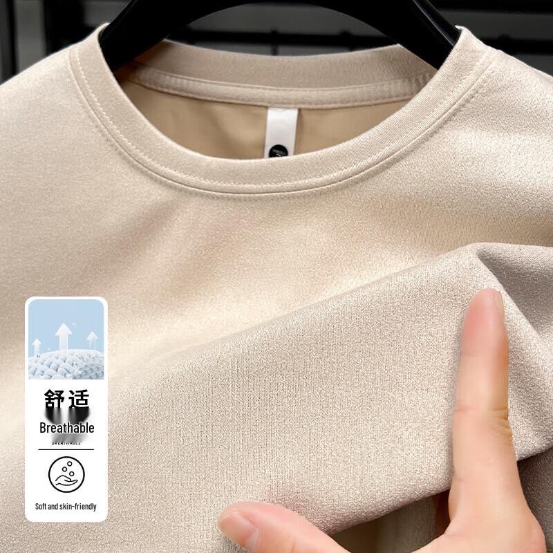 Pierre Cardin Men s Suede Velvet Short Sleeve T-Shirt XL