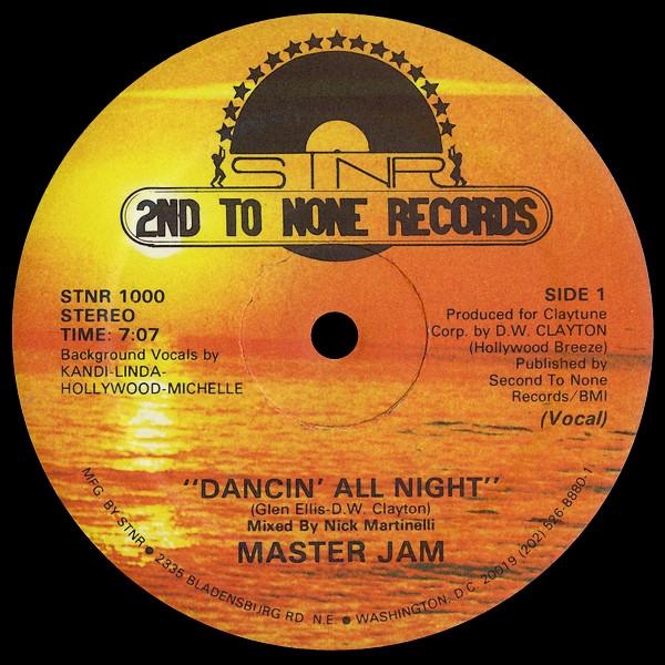 

12inch Record MASTER JAM - Dancin All Night STNR1000 2ND TO NONE 1982 US Soul/Funk