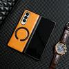 Crazy Horse Pattern Retro Leather Pattern Magnetic Attraction Is Suitable for Samsung Z FOLD7 Mobile Phone Case Hinge Anti-drop Folding Z FOLD4/3