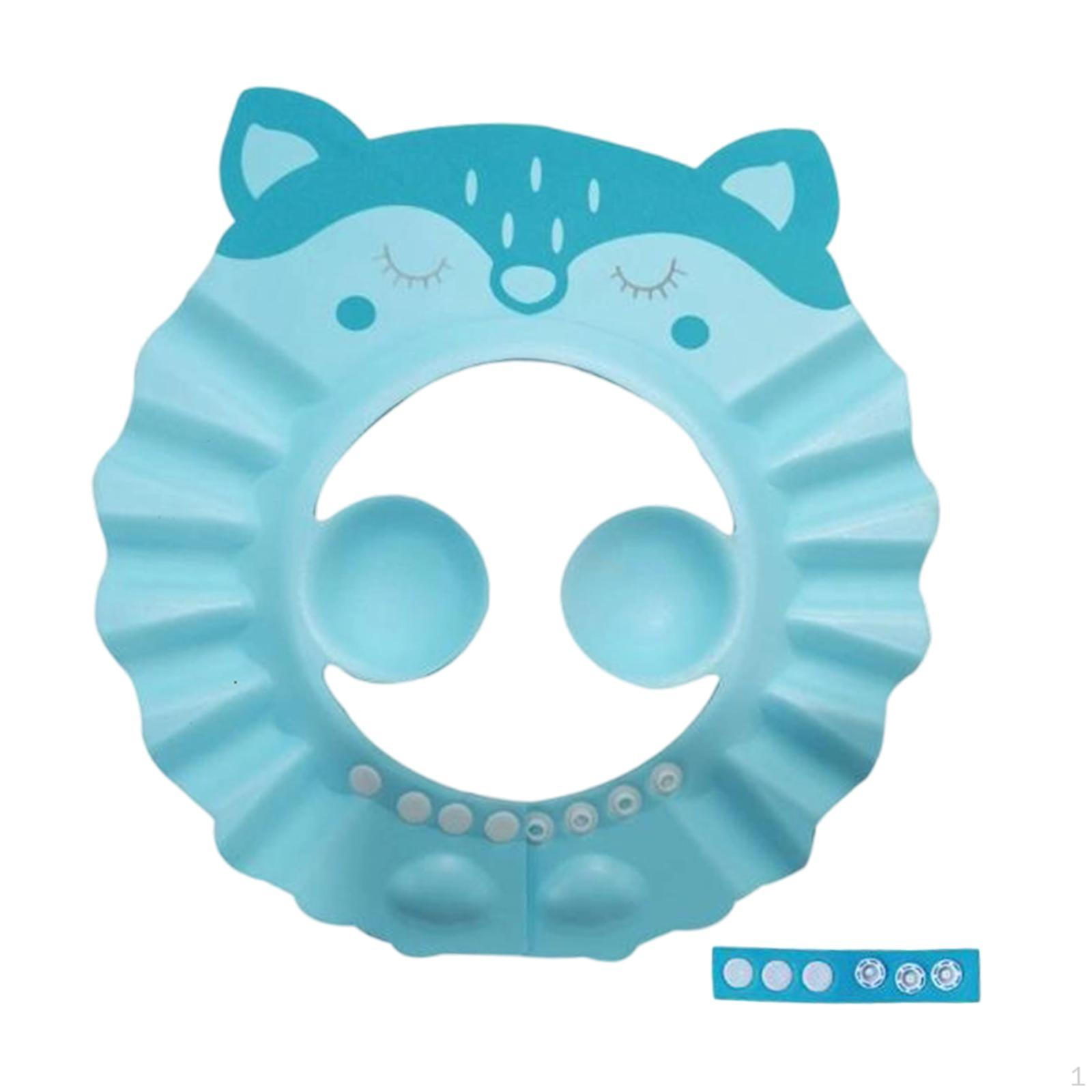 

Детская шапочка для душа, купание, регулируемая шапочка для мытья волос для детей, мальчиков и девочек синий