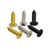 FLEOR 25 tornillos de montaje para golpeador de guitarra para piezas de bajo eléctrico, cromo/negro/dorado. Elija