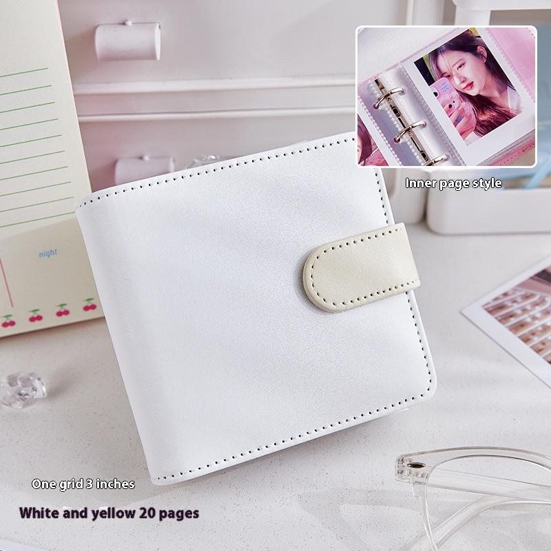 A5 Kpop Idol Photocards Holder PU Photo Album With 20pcs 3inches Sleeves Binder Collect Book For Photographs