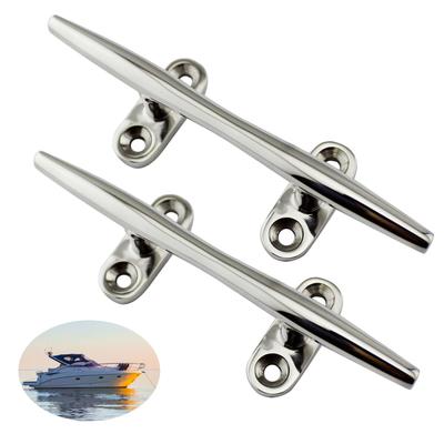 Nishihaya Cleat, Sea Anchor, Boat Compatible, 5.9 Inches (15 Cm), Ship Compatible, Rope Stop, Lightweight Stainless Steel (Set of 2)