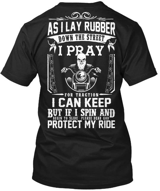 Bikers Prayer Tee T shirt Made in the USA Size S to 5XL L