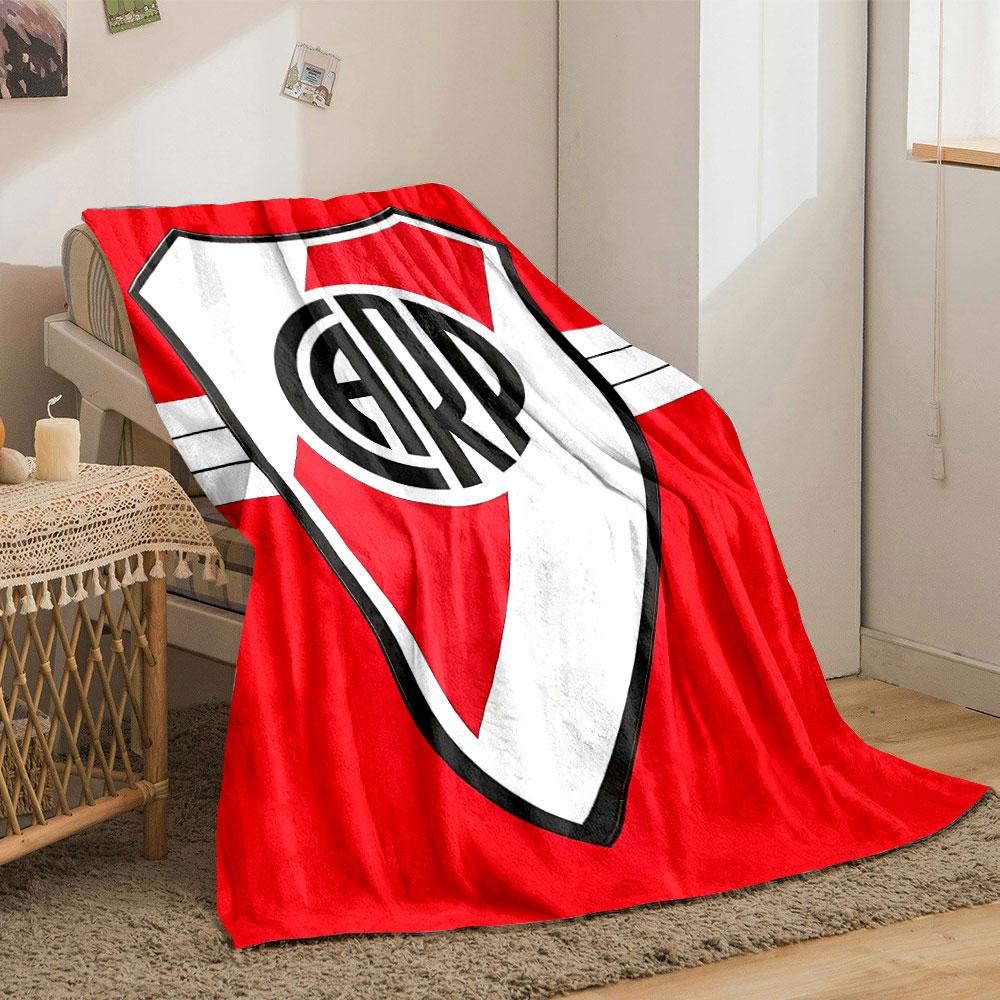 A shield with red diagonal stripes and bold "CARP" letters in the center. for all seasons blanket lunch break throw gift