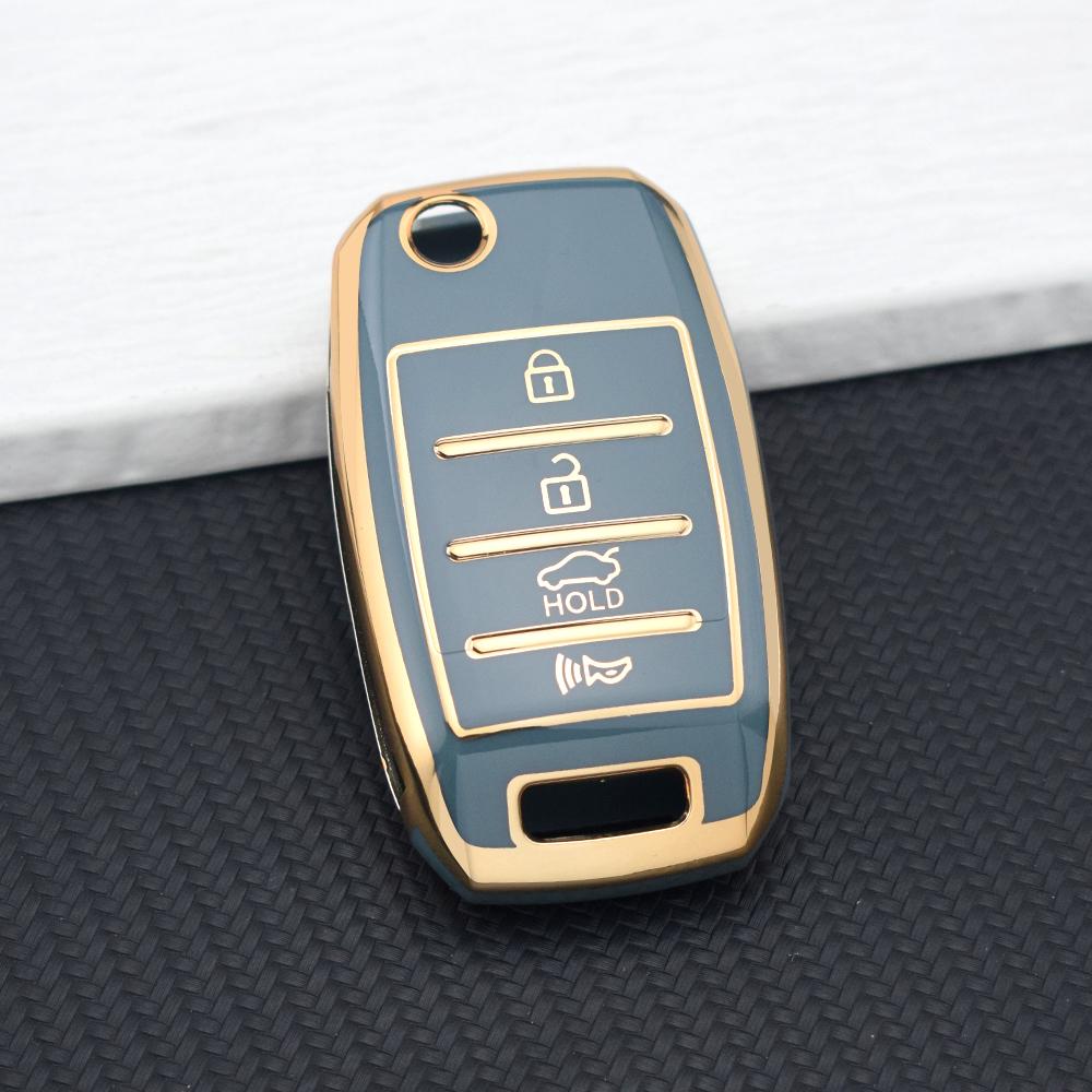 TPU Car Key Case for KIA RIO 3 K2 K3 K4 K5 Sportage Picanto Optima Soul Ceed Sorento Forte Stinger 3/4 Buttons Cerato Key Cover