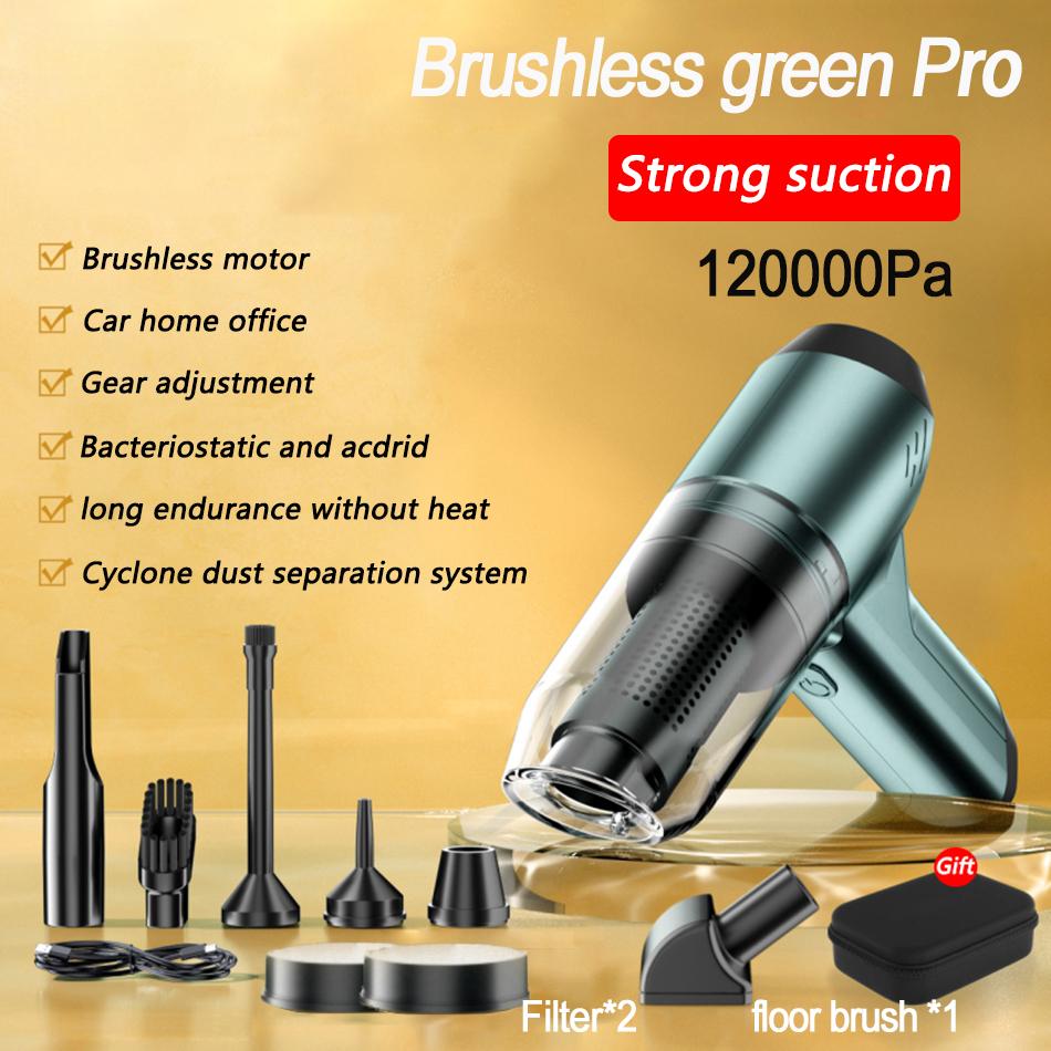 185000Pa 3-in-1 Cordless Vacuum Cleaner Strong Suction Handheld Portable Floor Brush Car Appliance