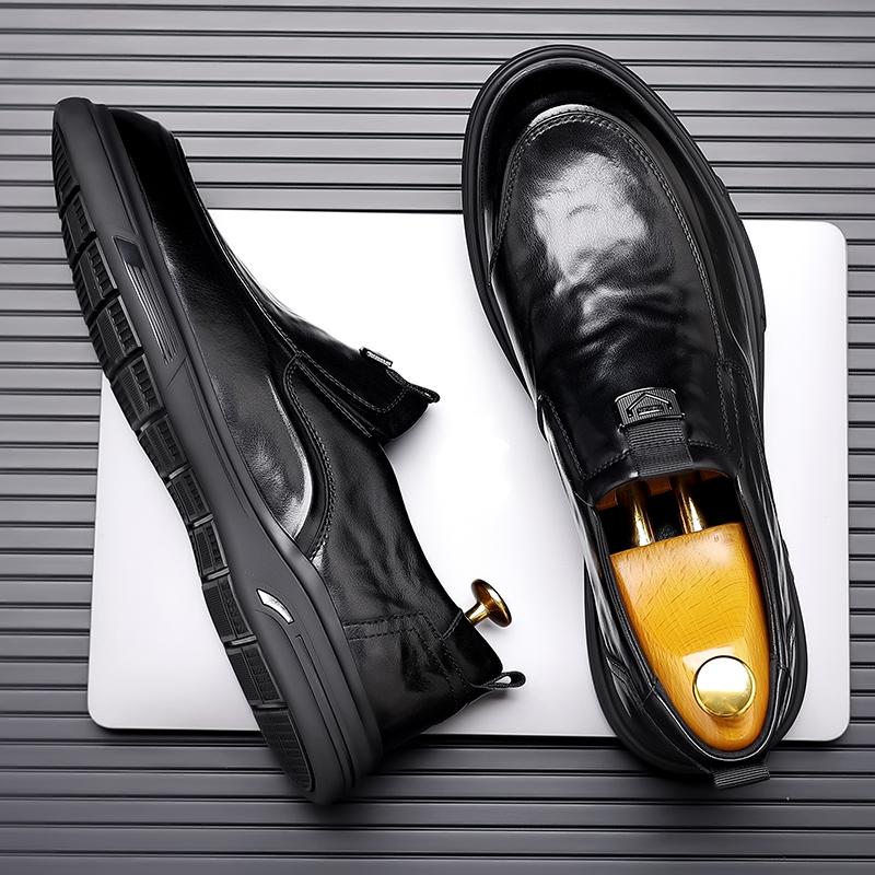 Leather Shoes For Man Genuine Leather Casual Shoes Business Oxford Shoes High Quality Designer Work Shoes