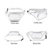Women Transparent Waist Fanny Pack Belt Bag Travel Hip Bum Small Purse Chest Pho  Black