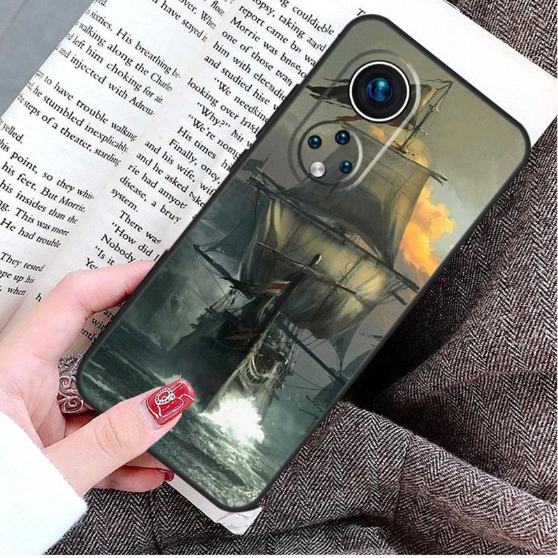 

Чехол-кейс для телефона Honor Magic 8 7 6 Pro Honor X9d X9c X9b X9a X8b X8c Win 50 70 90 200 400 Lite с рисунком парусного пиратского корабля Honor 200 Pro