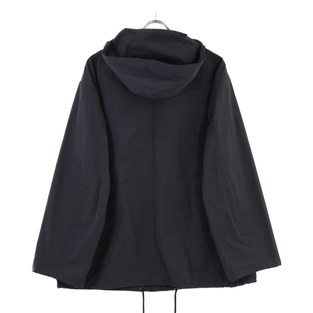 AURALEE Brand new unused A23SB02PC HIGH DENSITY COTTON POLYESTER CLOTH HOODED BLOUSON coat 38 blackUsed