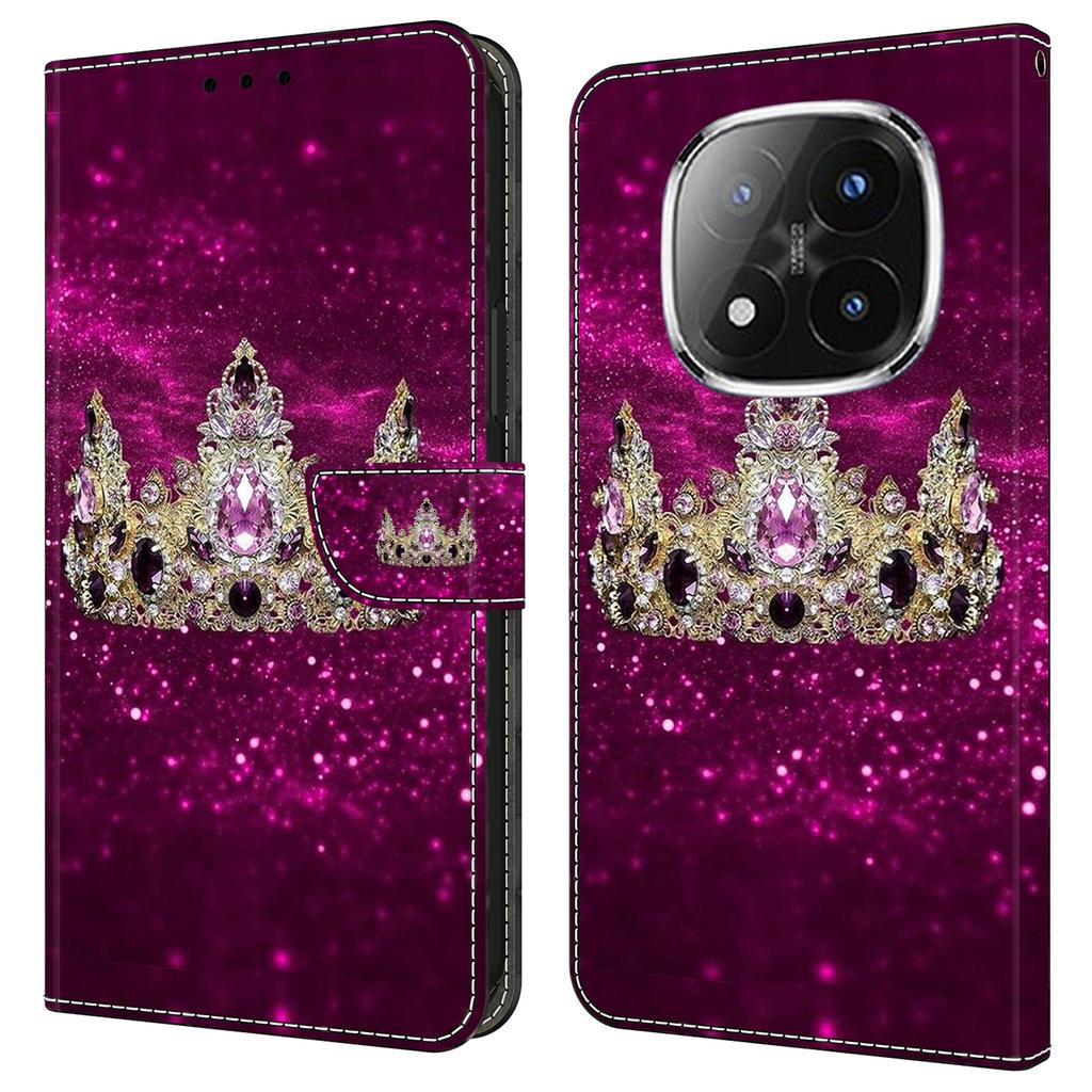 For Xiaomi Redmi Note 14 Pro+ 5G Case Wallet Stand Pattern Printing PU Leather Flip Phone Cover