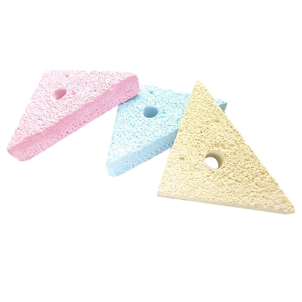 Pet Chew Toy Grinding Teeth Stone for Hamster Parrot Rabbit Chinchilla Squirrel (Triangle)