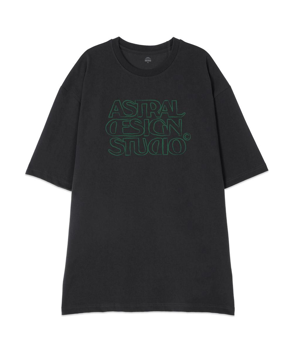 Astral Projection [Oversized] Astral Design Studio 2 13-Count Cotton Round Neck Short Sleeve T-Shirt_Charcoal L